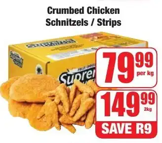Boxer Superstores Crumbed Chicken Schnitzels/ Strips offer