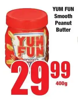 Boxer Superstores YUM FUN Smooth Peanut Butter offer