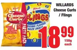 Boxer Superstores WILLARDS Cheese Curls/ Flings offer