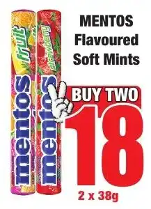Boxer Superstores MENTOS Flavoured Soft Mints offer