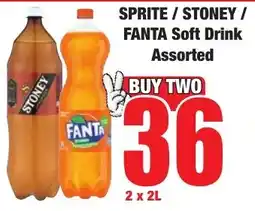 Boxer Superstores SPRITE/ STONEY/ FANTA Soft Drink Assorted offer
