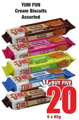 Boxer Superstores YUM FUN Cream Biscuits Assorted offer