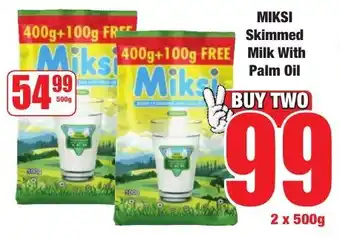 Boxer Superstores MIKSI Skimmed Milk With Palm Oil offer