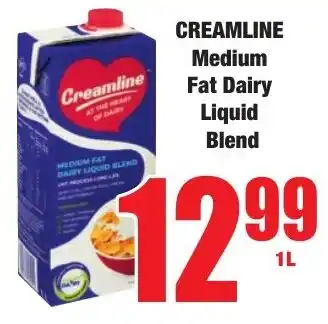 Boxer Superstores CREAMLINE Medium Fat Dairy Liquid Blend offer