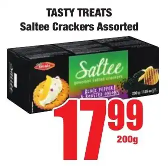 Boxer Superstores TASTY TREATS Saltee Crackers Assorted offer