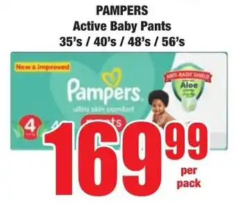 Boxer Superstores PAMPERS Active Baby Pants offer