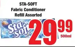 Boxer Superstores STA-SOFT Fabric Conditioner Refill Assorted offer