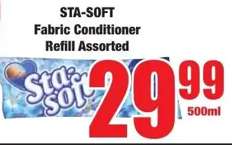 Boxer Superstores STA-SOFT Fabric Conditioner Refill Assorted offer