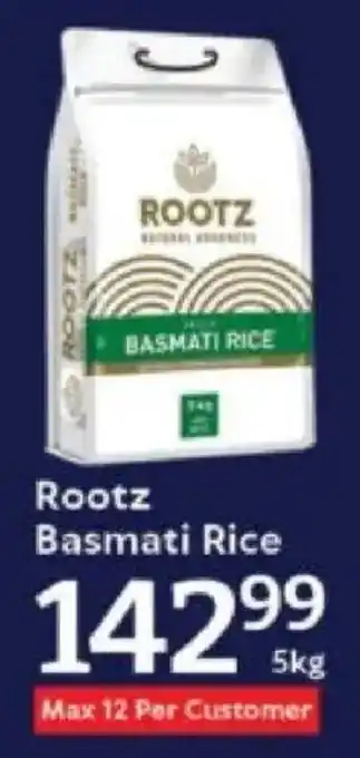 Oxford Freshmarket Rootz Basmati Rice offer
