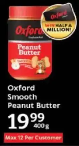 Oxford Freshmarket Oxford Smooth Peanut Butter offer