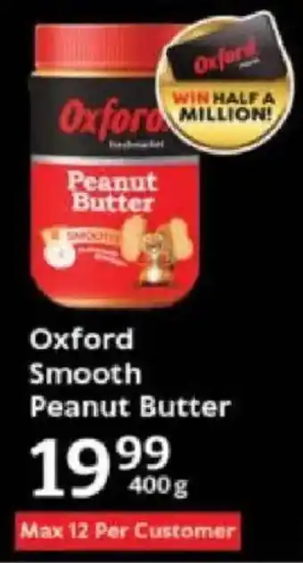 Oxford Freshmarket Oxford Smooth Peanut Butter offer