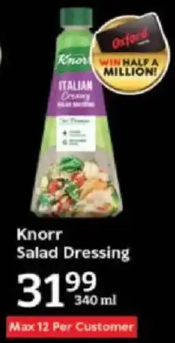 Oxford Freshmarket Knorr Salad Dressing offer