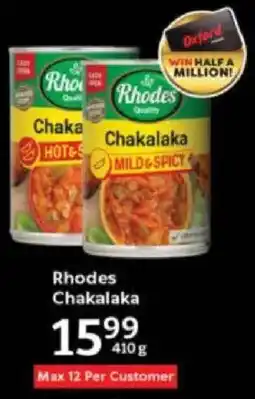 Oxford Freshmarket Rhodes Chakalaka offer