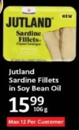 Oxford Freshmarket Jutland Sardine Fillets in Soy Bean Oil offer