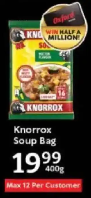 Oxford Freshmarket Knorrox Soup Bag offer