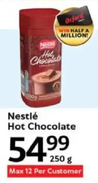 Oxford Freshmarket Nestlé Hot Chocolate offer
