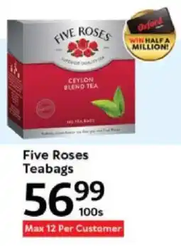 Oxford Freshmarket Five Roses Teabags offer
