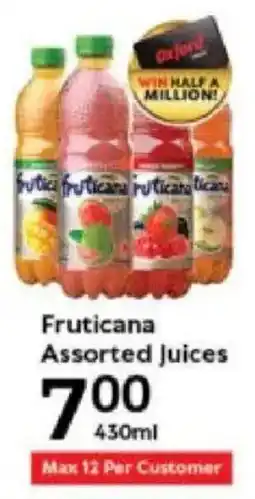 Oxford Freshmarket Fruticana Assorted Juices offer