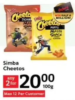 Oxford Freshmarket Simba Cheetos offer