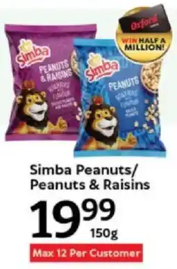 Oxford Freshmarket Simba Peanuts/ Peanuts & Raisins offer