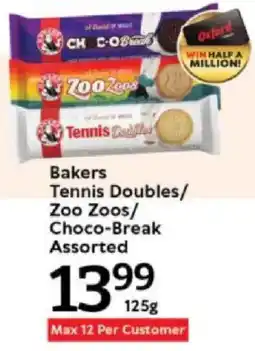 Oxford Freshmarket Bakers Tennis Doubles/ Zoo Zoos/ Choco-Break Assorted offer