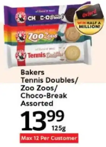 Oxford Freshmarket Bakers Tennis Doubles/ Zoo Zoos/ Choco-Break Assorted offer
