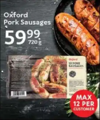Oxford Freshmarket Oxford Pork Sausages offer