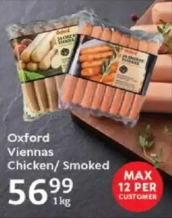 Oxford Freshmarket Oxford Viennas Chicken/ Smoked offer