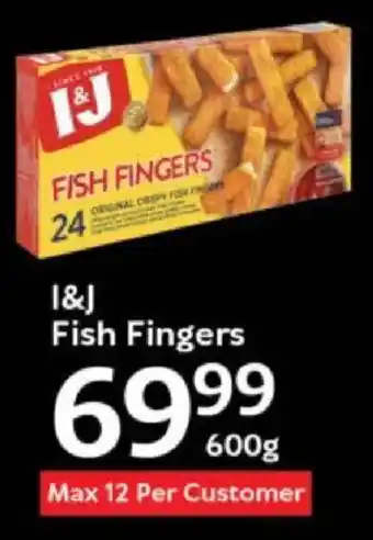 Oxford Freshmarket I&J Fish Fingers offer