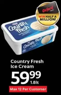 Oxford Freshmarket Country Fresh Ice Cream offer