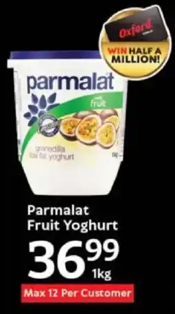 Oxford Freshmarket Parmalat Fruit Yoghurt offer