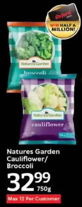 Oxford Freshmarket Nature's Garden Cauliflower/ Broccoli offer