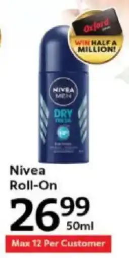 Oxford Freshmarket Nivea Roll-On offer