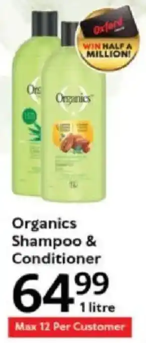 Oxford Freshmarket Organics Shampoo & Conditioner offer