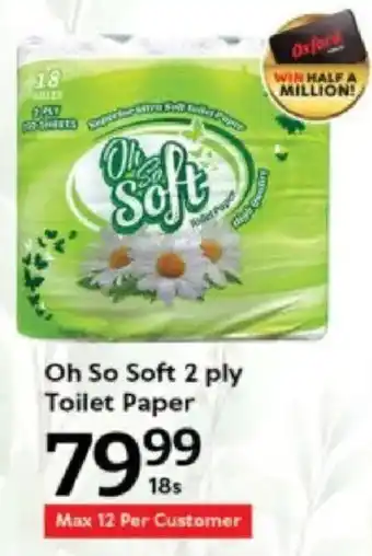 Oxford Freshmarket Oh So Soft 2 ply Toilet Paper offer