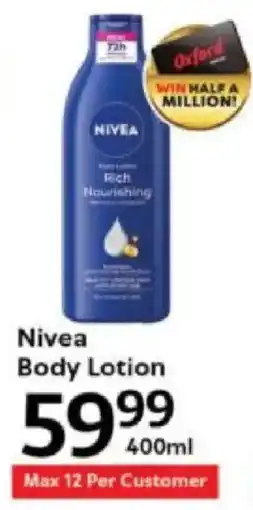 Oxford Freshmarket Nivea Body Lotion offer