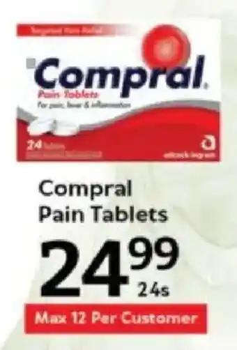 Oxford Freshmarket Compral Pain Tablets offer