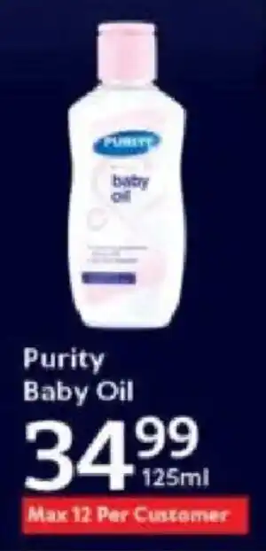 Oxford Freshmarket Purity Baby Oil offer
