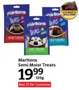 Oxford Freshmarket Marltons Semi Moist Treats offer