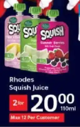 Oxford Freshmarket Rhodes Squish Juice offer