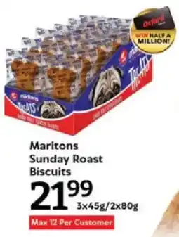 Oxford Freshmarket Marltons Sunday Roast Biscuits offer