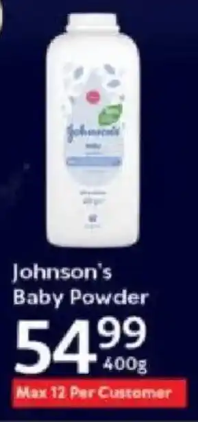 Oxford Freshmarket Johnson's Baby Powder offer