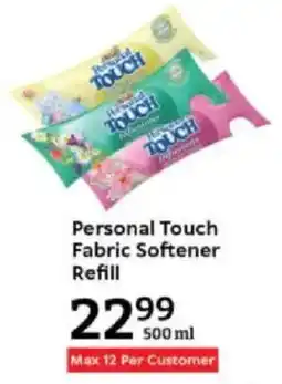 Oxford Freshmarket Personal Touch Fabric Softener Refill offer