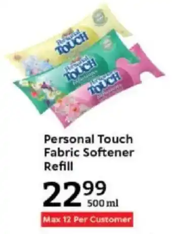 Oxford Freshmarket Personal Touch Fabric Softener Refill offer