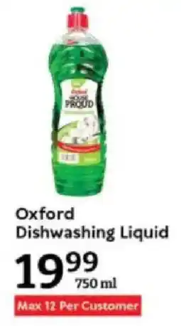 Oxford Freshmarket Oxford Dishwashing Liquid offer