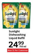 Oxford Freshmarket Sunlight Dishwashing Liquid Refill offer