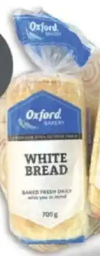 Oxford Freshmarket Oxford Sliced/ Unsliced White Bread offer