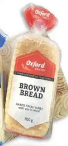Oxford Freshmarket Oxford Sliced/ Unsliced Brown Bread offer