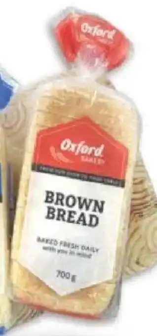 Oxford Freshmarket Oxford Sliced/ Unsliced Brown Bread offer