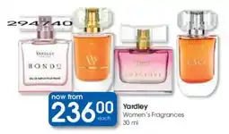 Clicks Yardley Women's Fragrances offer